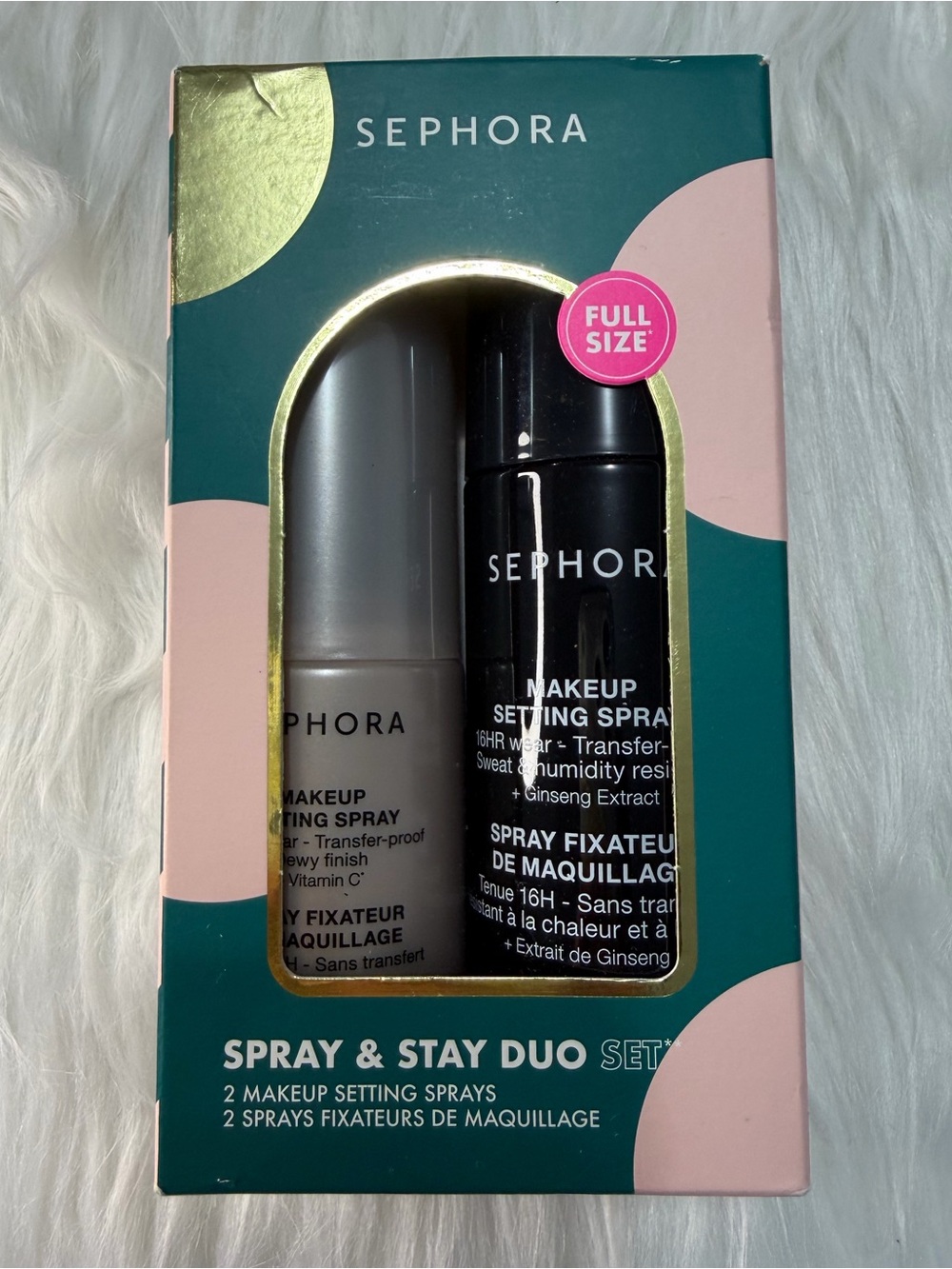 ✨BNIB SEPHORA Spray & Stay Duo Makeup Setting Spray Set